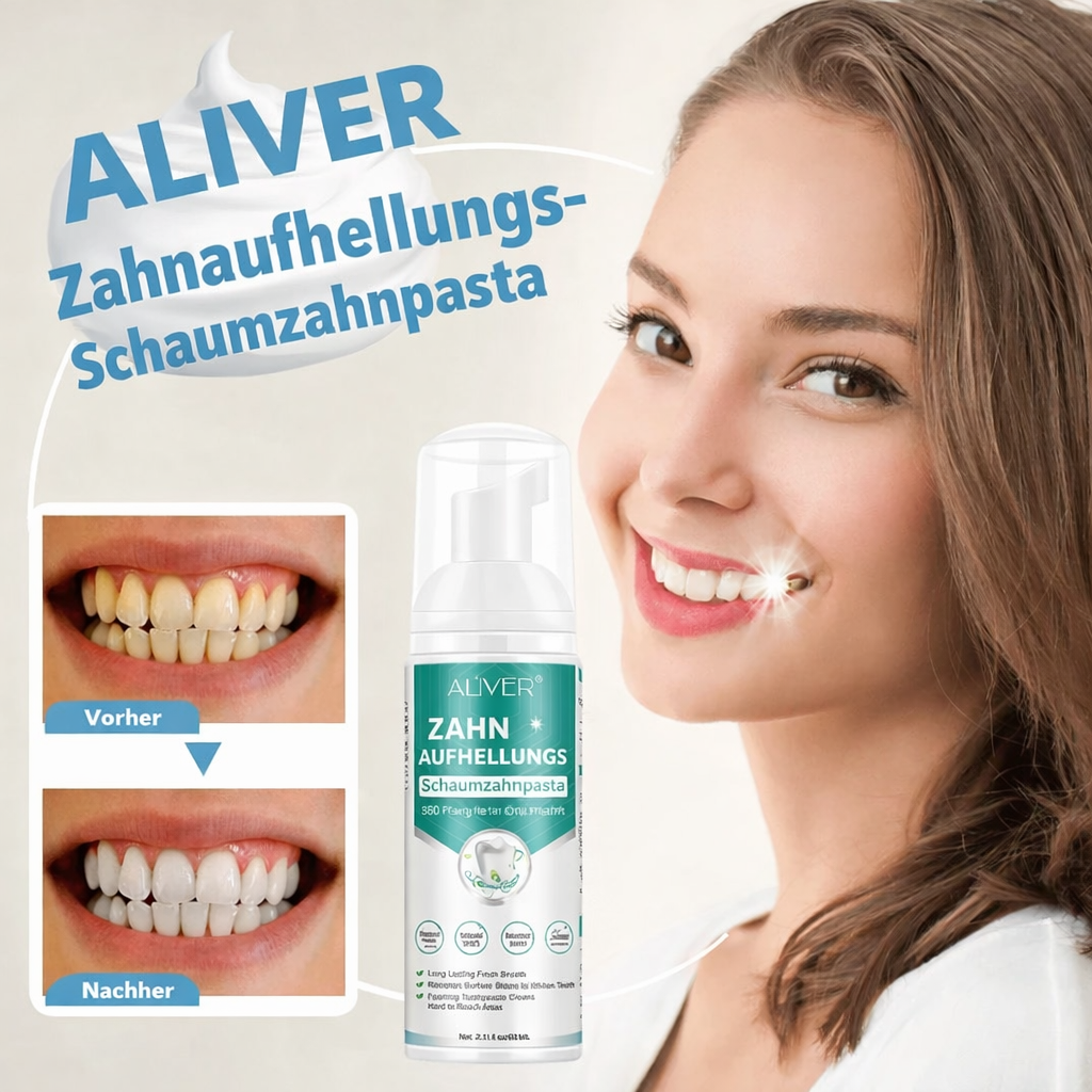 Teeth Whitening Foam Toothpaste | Removes Stains | Brighten Smile