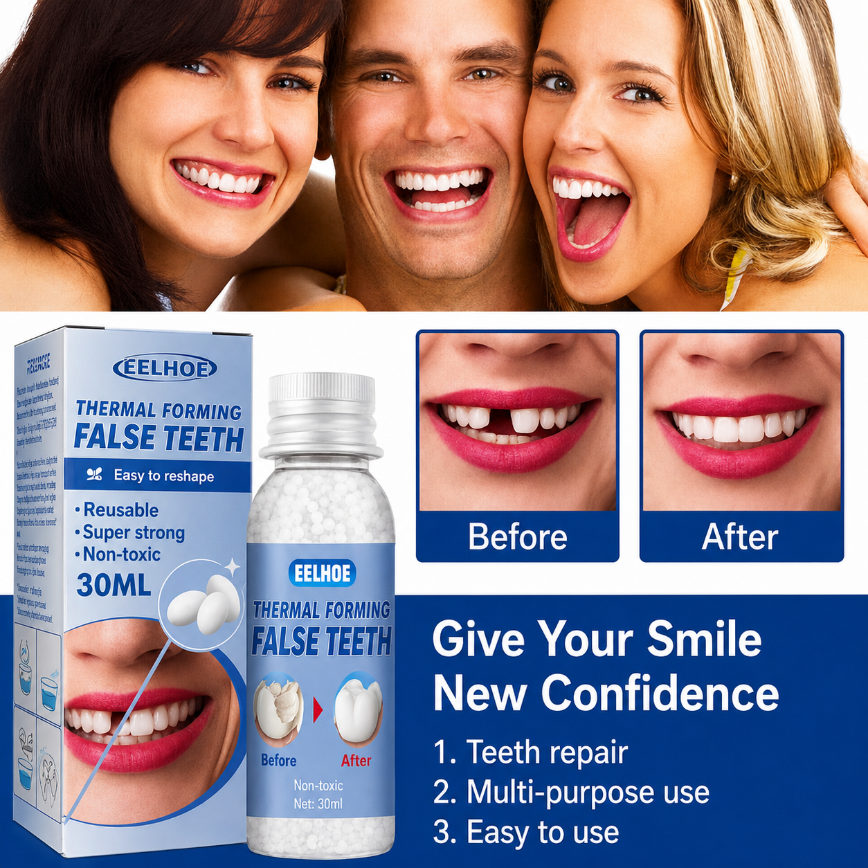 Dental Care | Tooth Repair Kit | Instant Filling for Cavities
