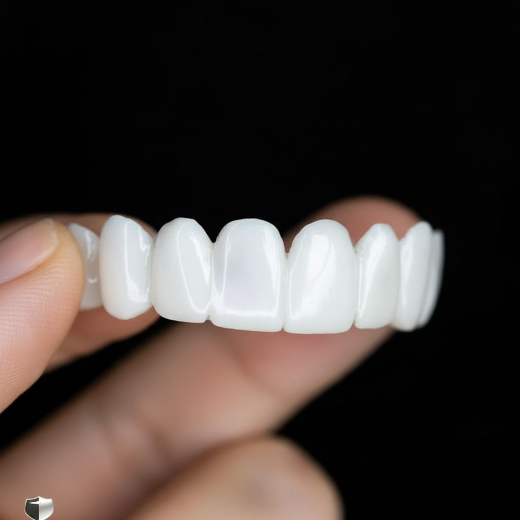 Stylish Dental Enhancer with Bright White Lenses