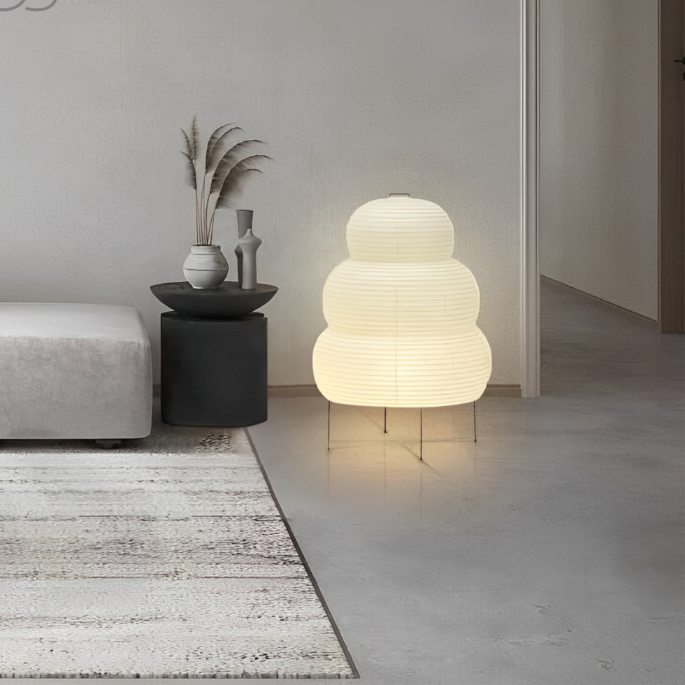 Tranquil Glow Floor Lamp with Adjustable LED Lighting
