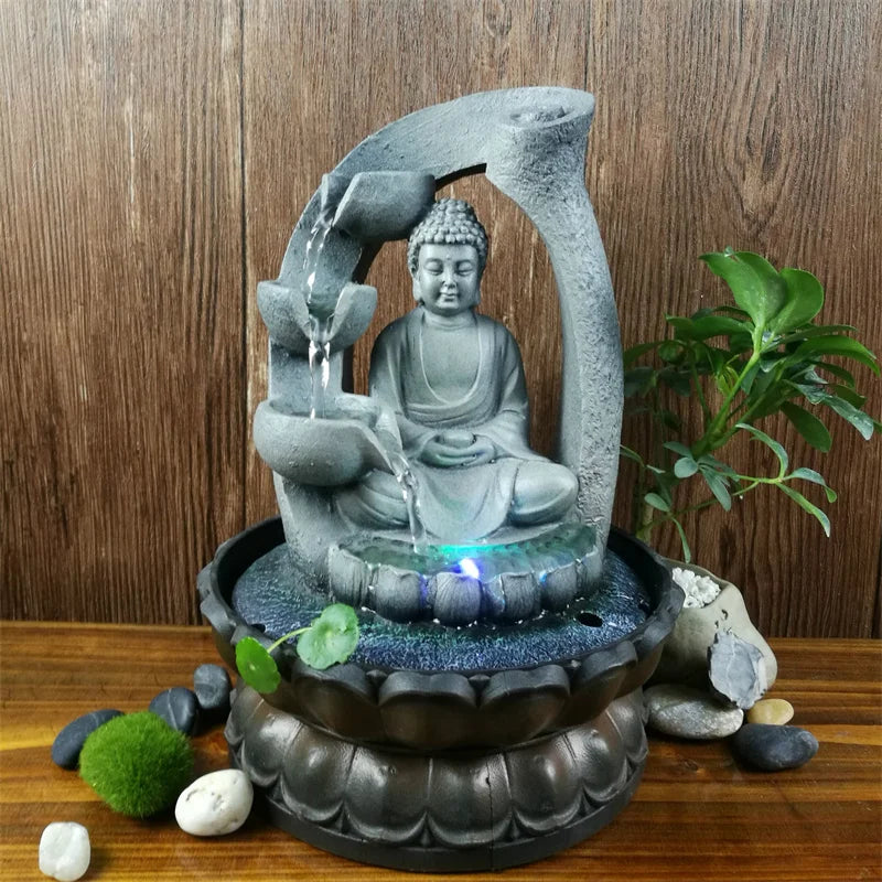 Serenity Stream Buddha Indoor Water Fountain for Relaxation