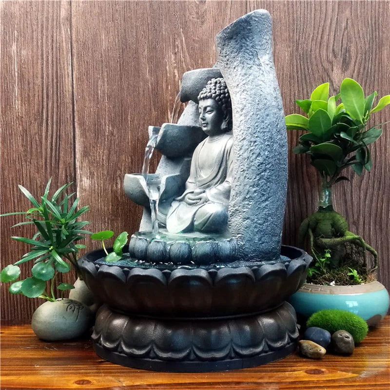 Serenity Stream Buddha Indoor Water Fountain for Relaxation