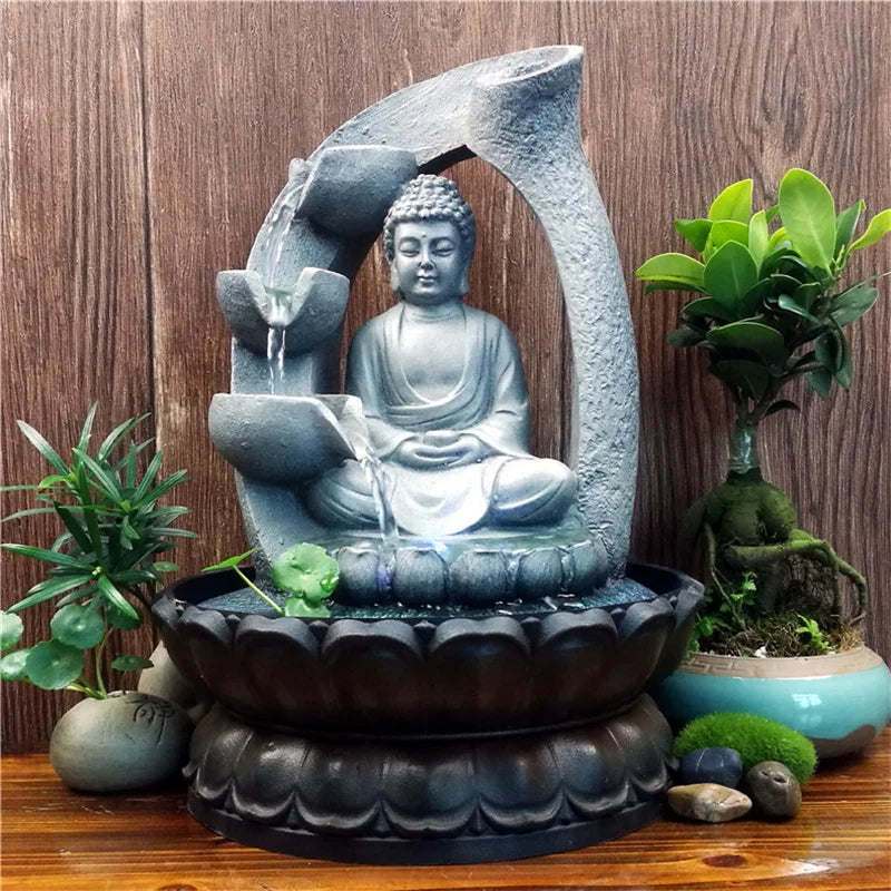 Serenity Stream Buddha Indoor Water Fountain for Relaxation