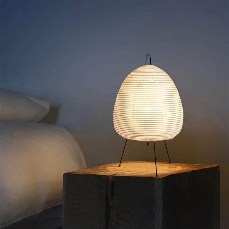 SerenityLight Japanese Rice Paper Lamp – Cozy Atmosphere