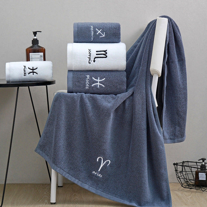 Celestial Cotton Towel Duo - Quick-Dry & Lightweight