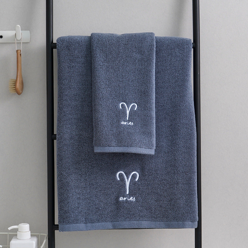 Celestial Cotton Towel Duo - Quick-Dry & Lightweight