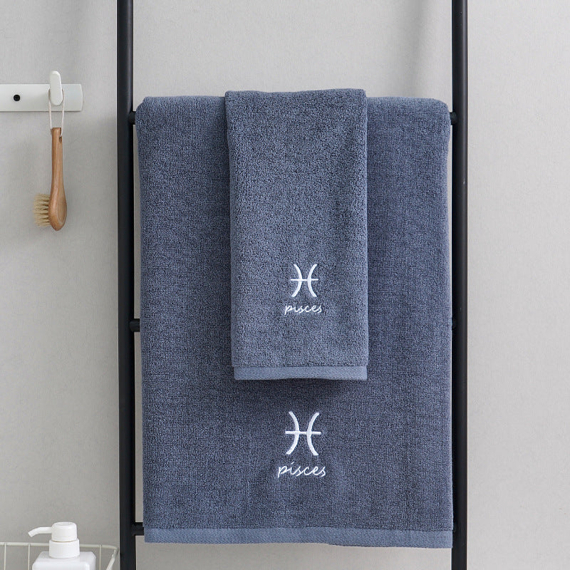 Celestial Cotton Towel Duo - Quick-Dry & Lightweight