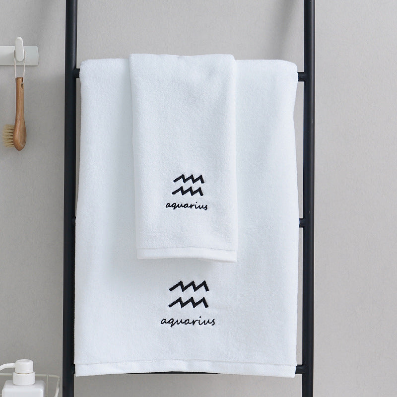 Celestial Cotton Towel Duo - Quick-Dry & Lightweight