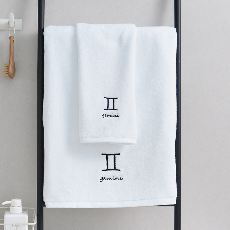 Celestial Cotton Towel Duo - Quick-Dry & Lightweight