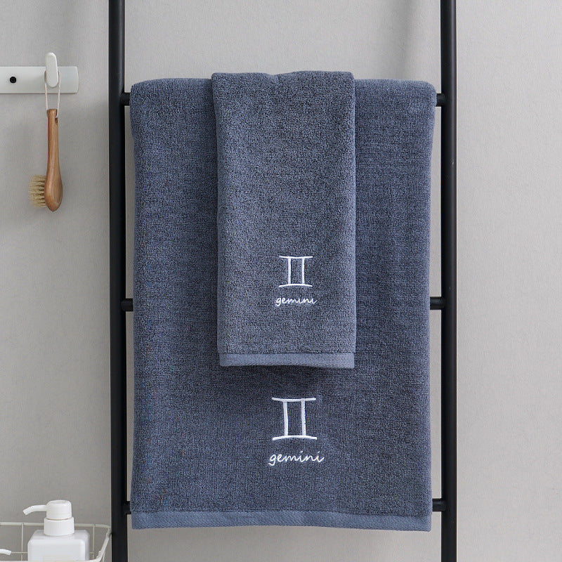 Celestial Cotton Towel Duo - Quick-Dry & Lightweight