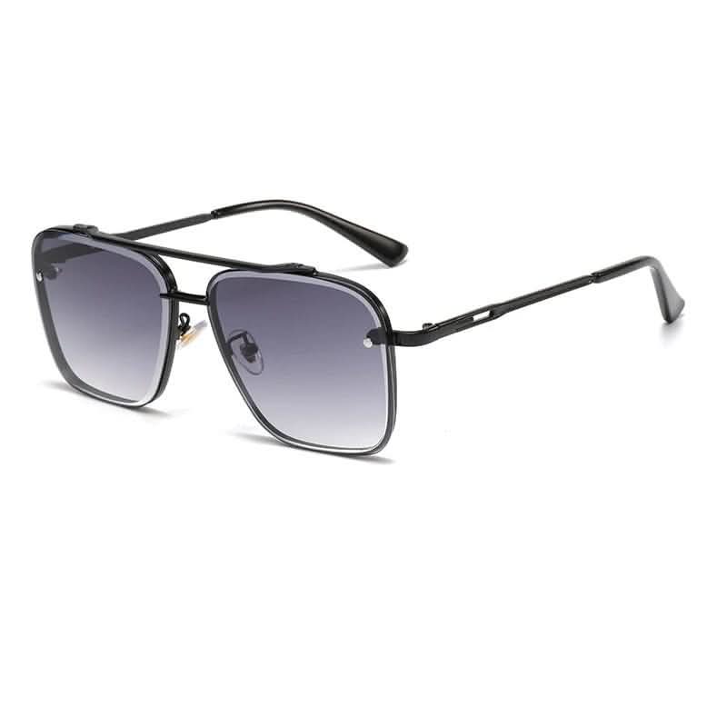 Gradient Lens Sunglasses with Sturdy Metal Frame – Chic Design