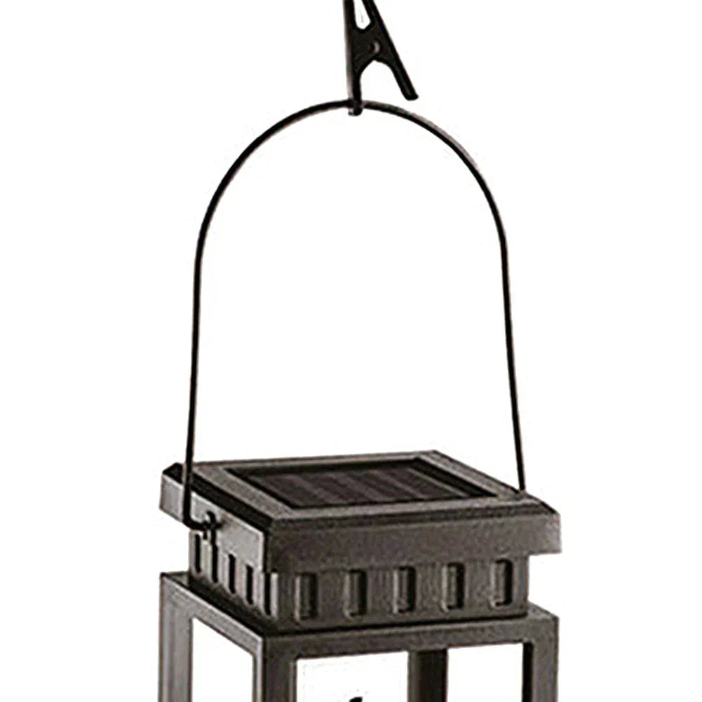 LED Flickering Light Solar Lantern for Garden and Balcony Decor