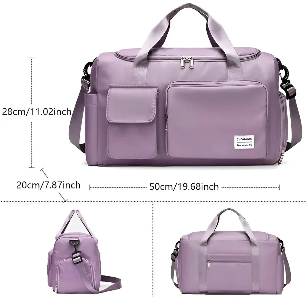 All-Weather Travel Bag with Dedicated Shoe Storage