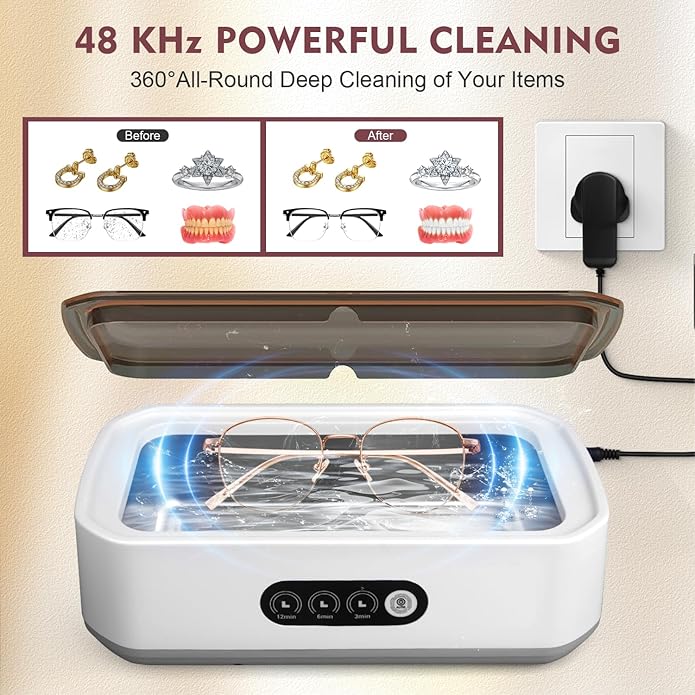 CrystalClear Ultrasonic Cleaner – Effortless, Deep Cleaning for Your Valuables