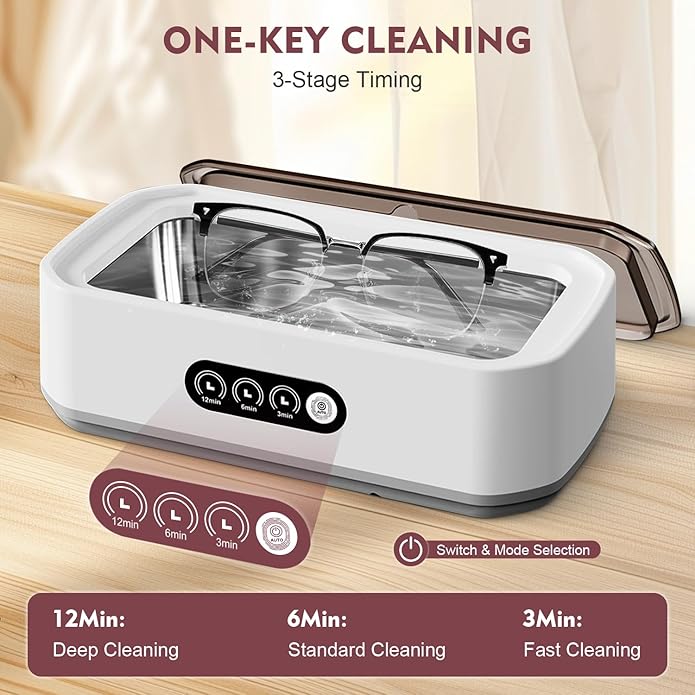 CrystalClear Ultrasonic Cleaner – Effortless, Deep Cleaning for Your Valuables
