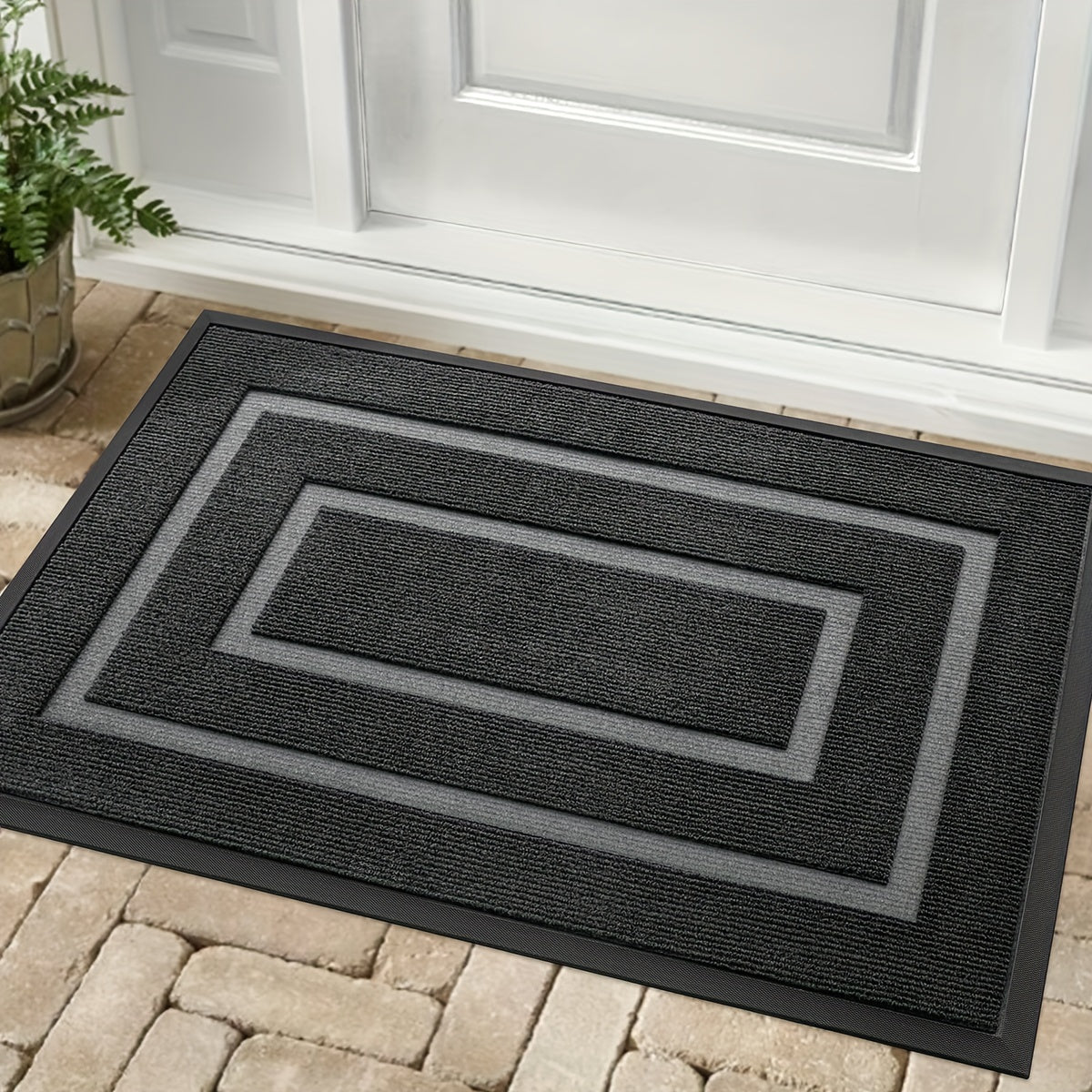 Stylish and Sturdy Welcome Mat for Holiday Entrances