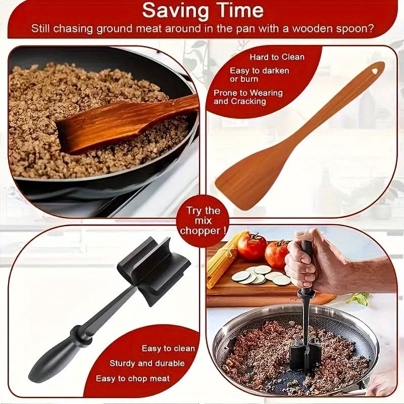 Ground Meat Chopper Tool for Easy Food Preparation