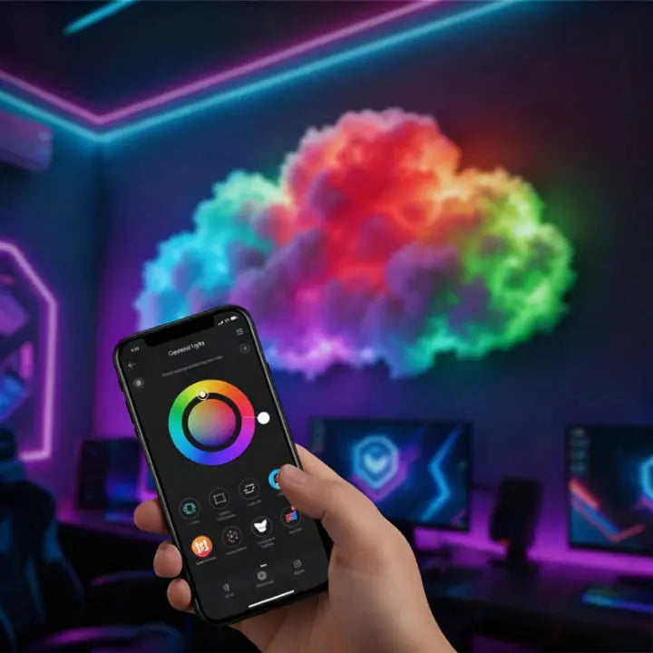Cloud-Shaped LED Wall Light