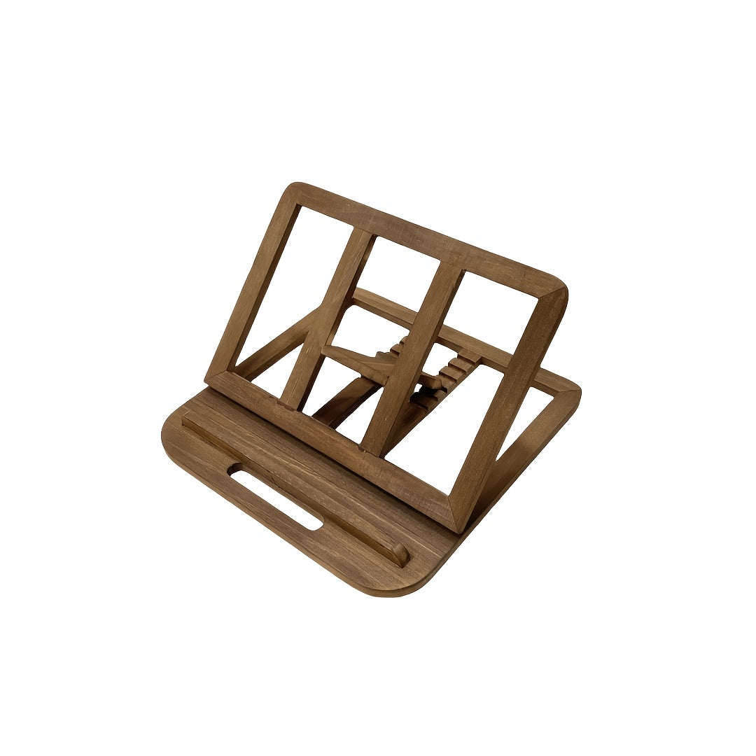 ElevatePro - 11-Inch Adjustable Wooden Laptop Stand for Comfort