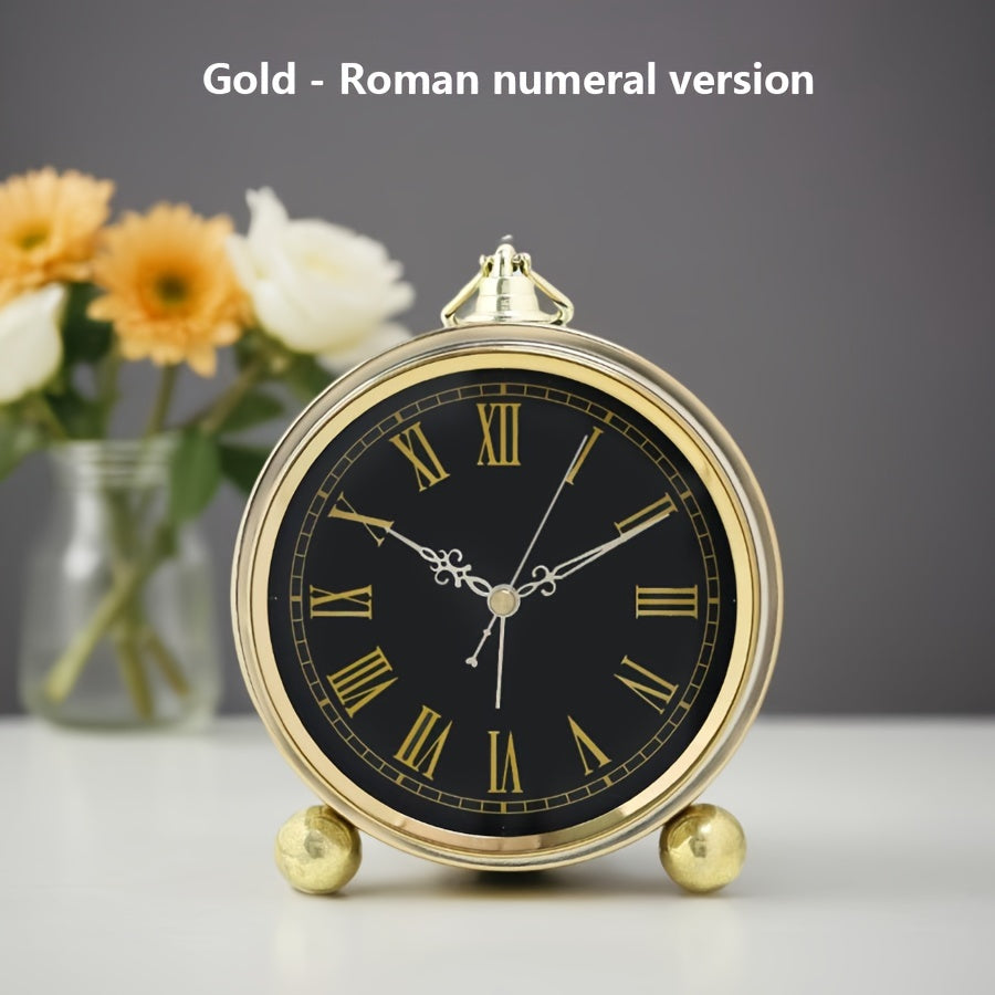 Timeless European-Style Silent Desk Clock for Peaceful Spaces