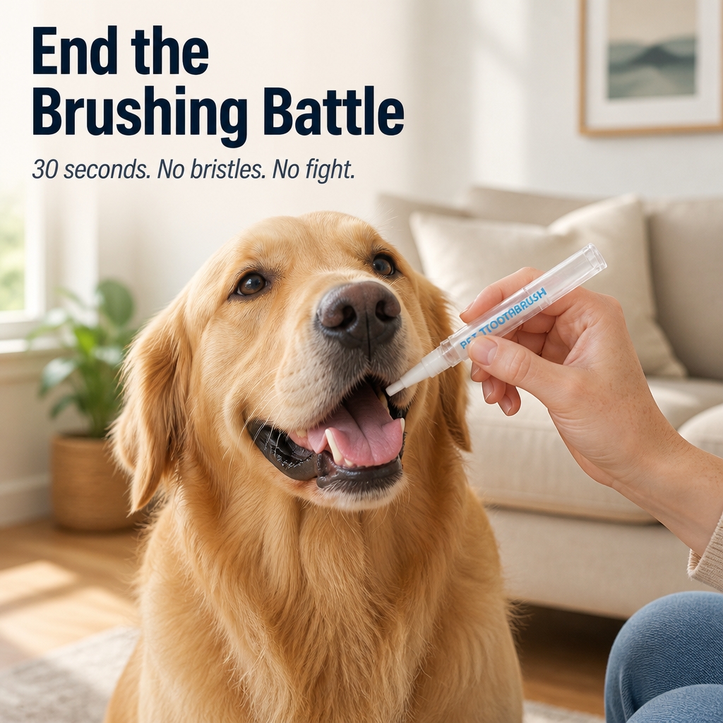 SmilePaw™ — Stop the Brushing Struggle and Remove Tartar in 30 Seconds a Day
