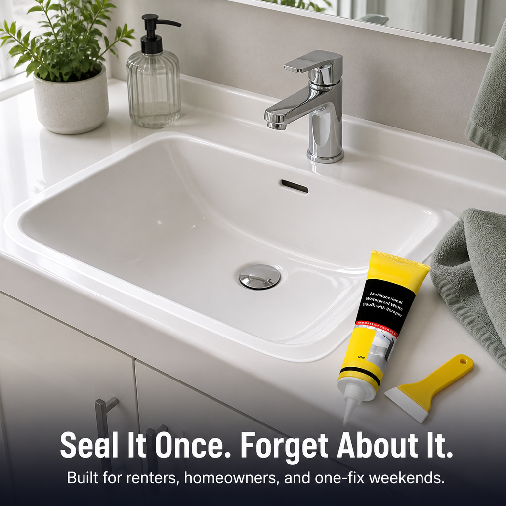 HydroSealPro™ — Close Cracks, Prevent Mold, and Renew Worn Caulk