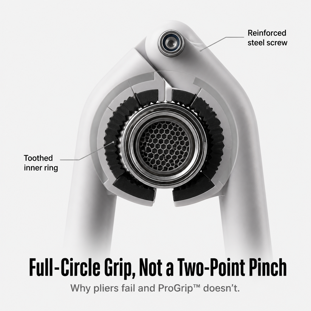 Aquamend™ Grip Wrench — Crush Stubborn Faucets Fast Without Scratches or Slips