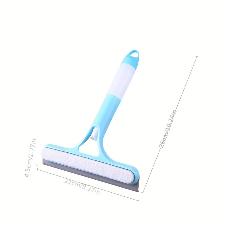 3-in-1 Scraper for Windows and Mirrors with Detachable Microfiber Cloth