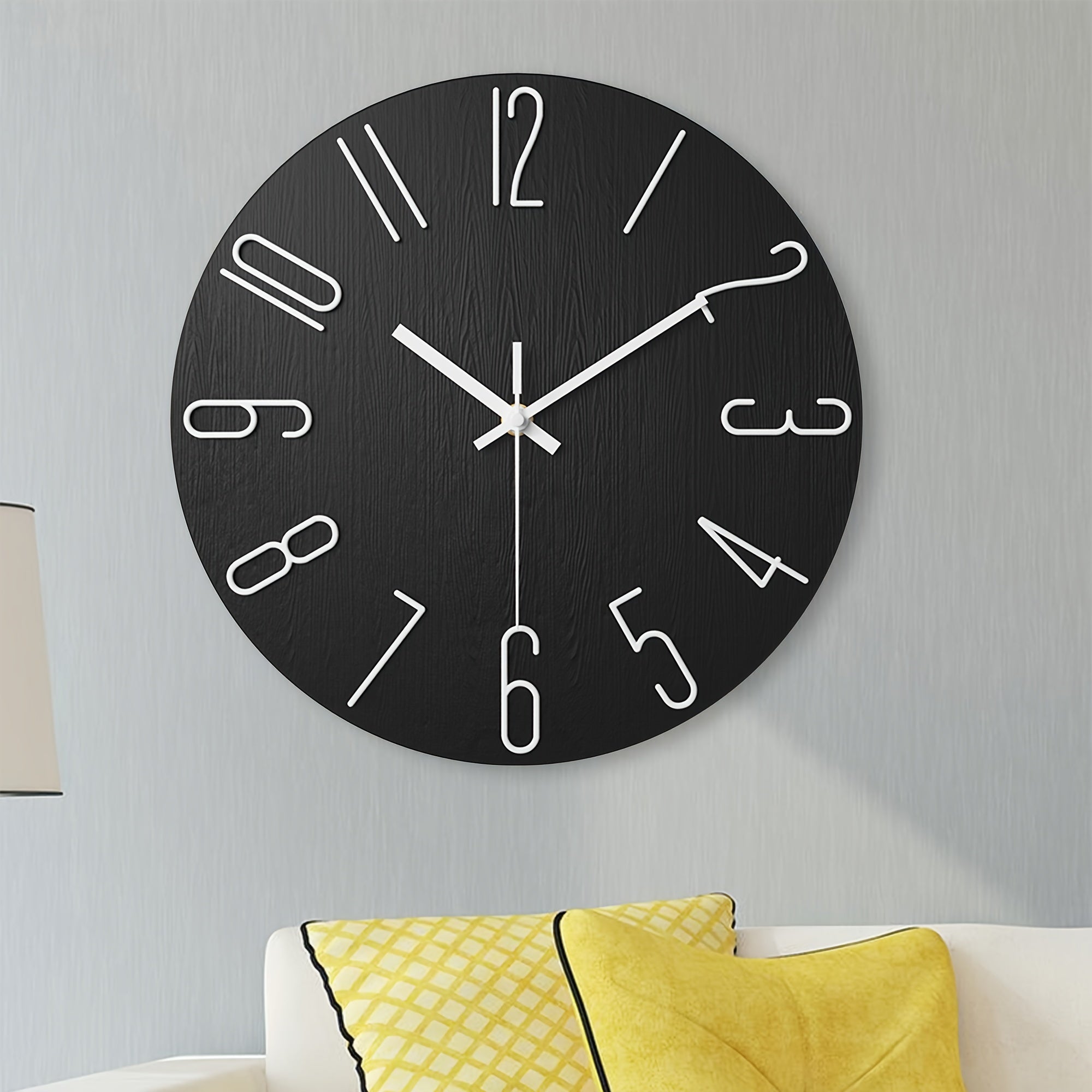 Sleek and Silent Frameless Wall Clock for Modern Homes