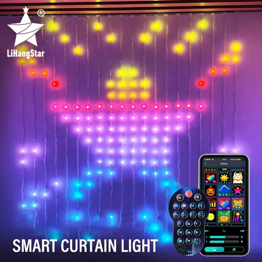 PulseAura™ LED Rhythm Curtains — Ignite Your Space with Music-Synced Color That Moves Your Soul