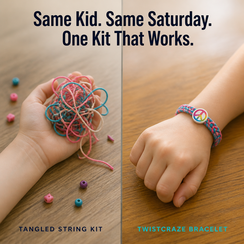 TwistCraze™ — Weave Genuine Friendship Bracelets Quickly Without Knots or Cries