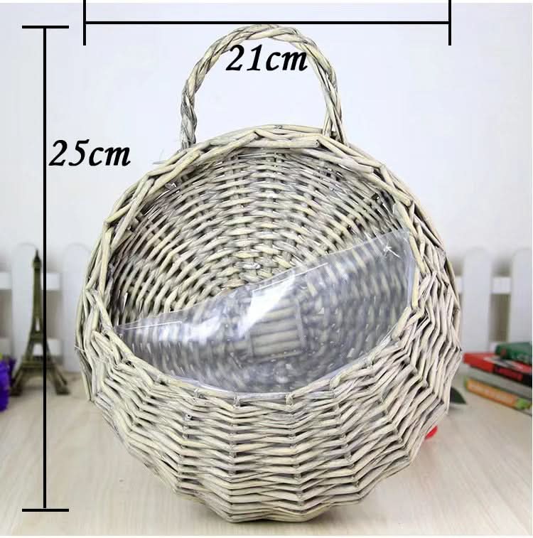 Wicker Wall Planter Basket for Hanging Decor