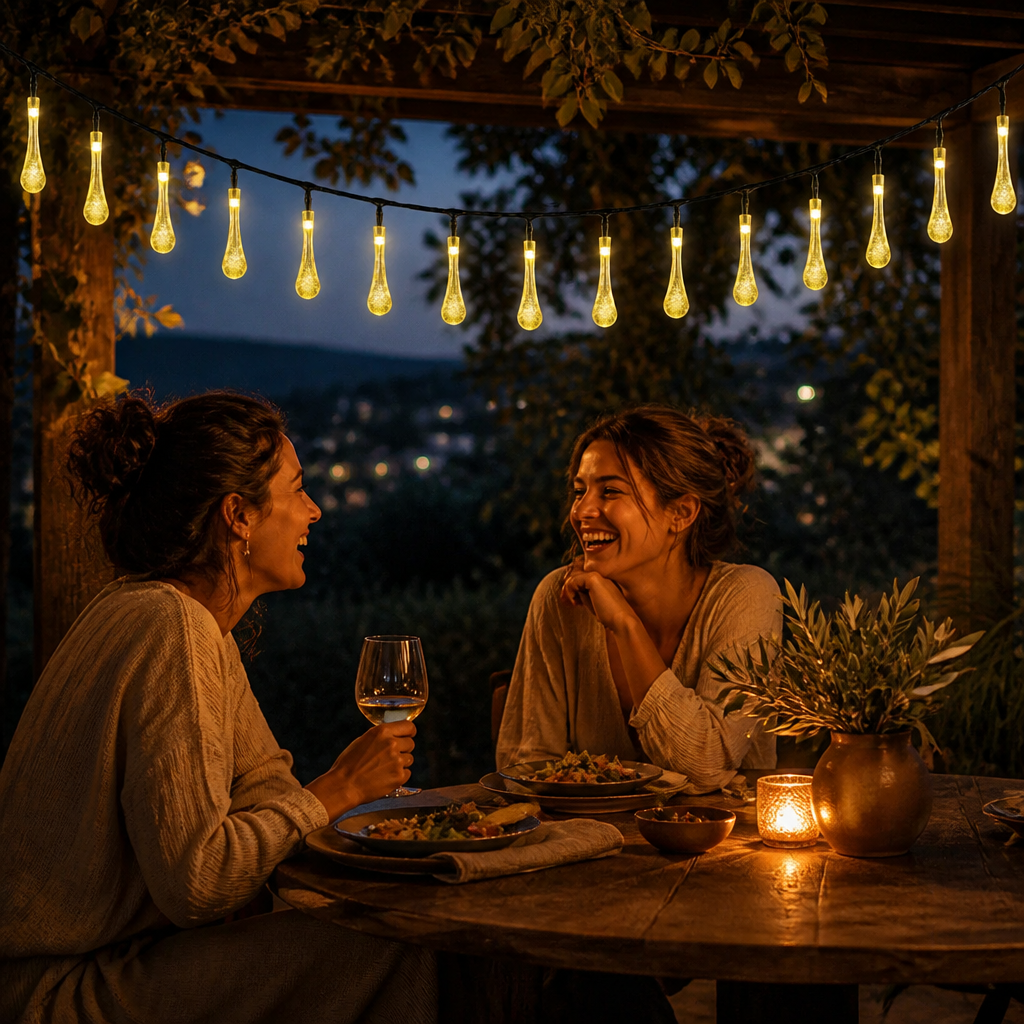LuminaAura™ — Hang It Once, Solar Powered, Shine All Night Outdoors