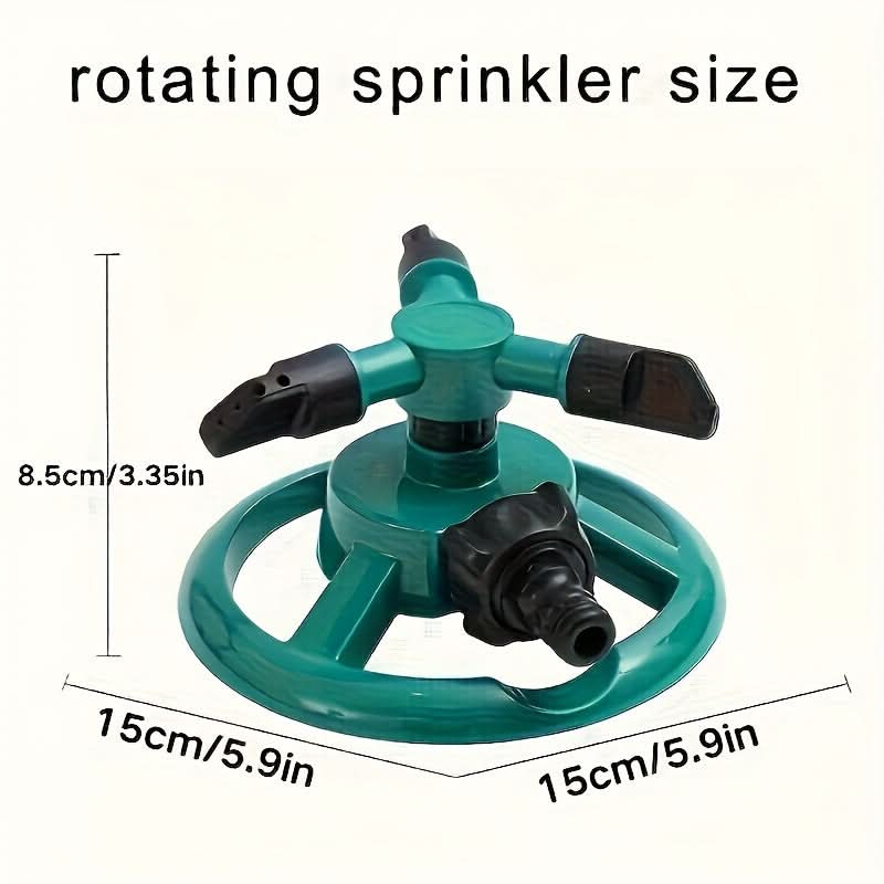 360-Degree Rotating Lawn Sprinkler for Garden Irrigation