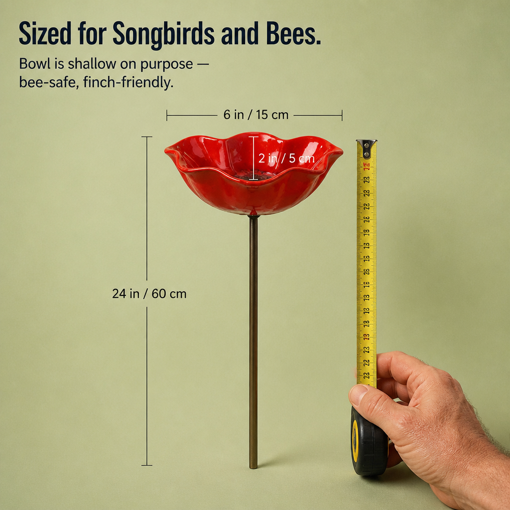 LiveFlare™ — Stake One Hand-Crafted Bloom Birds and Bees Come Alive