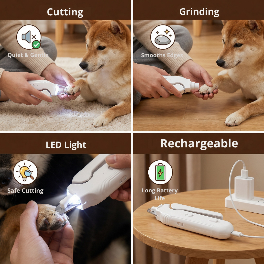 SereniPaws™ — Calm Your Pup Instantly with Silent, Stress-Free Nail Care