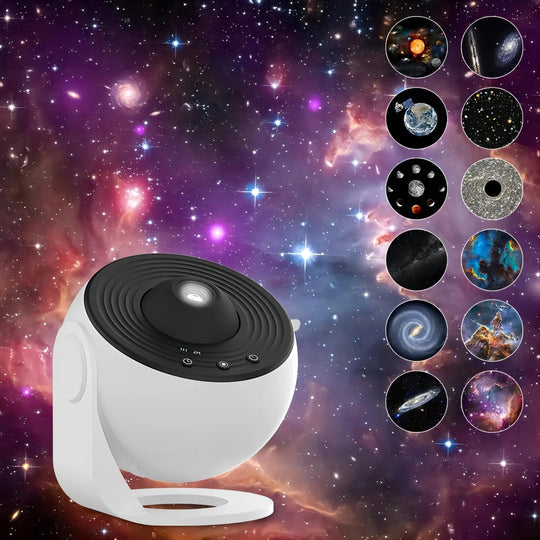 Galaxy Light Projector with 13 HD Visuals – Quiet & Customizable