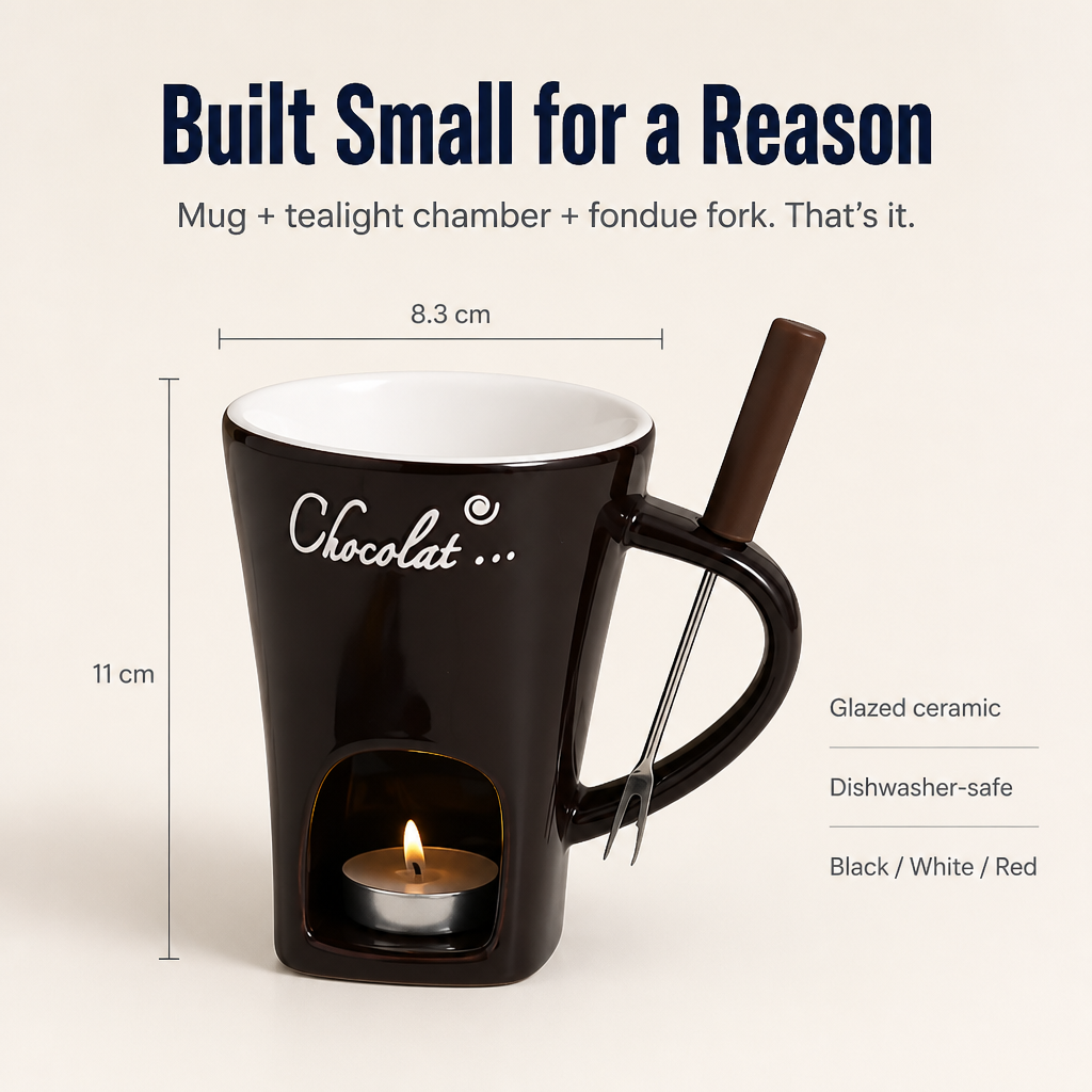 MeloMist™ — Ignite a Tealight, Melt Chocolate, Forget the Fondue Pot