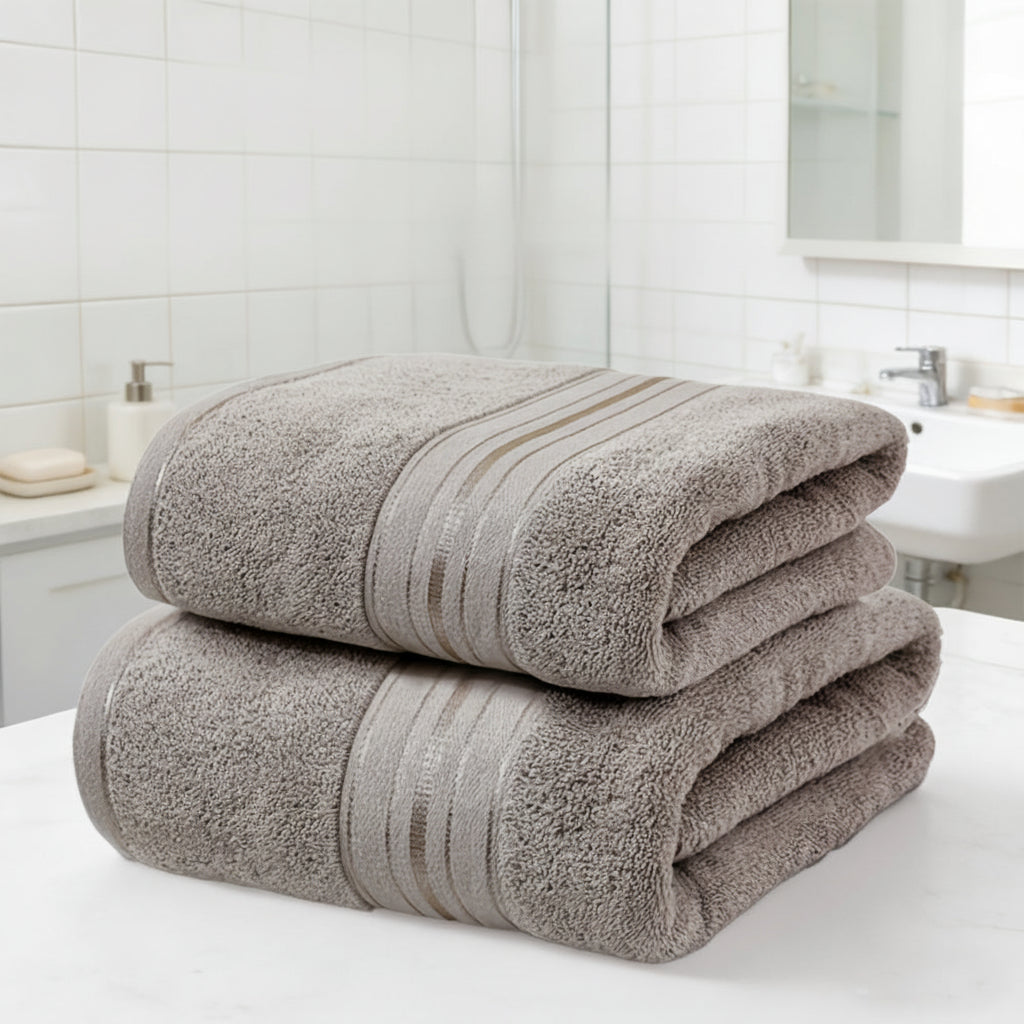 Luxurious Quick-Dry Cotton Towel Set for Everyday Elegance