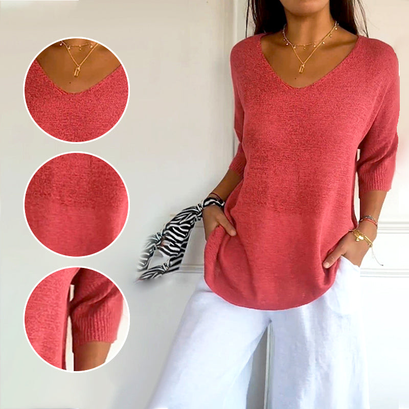 VelloraFlex™ V-Neck Shirt — Experience Effortless Comfort and Confident Style That Moves With You All Day