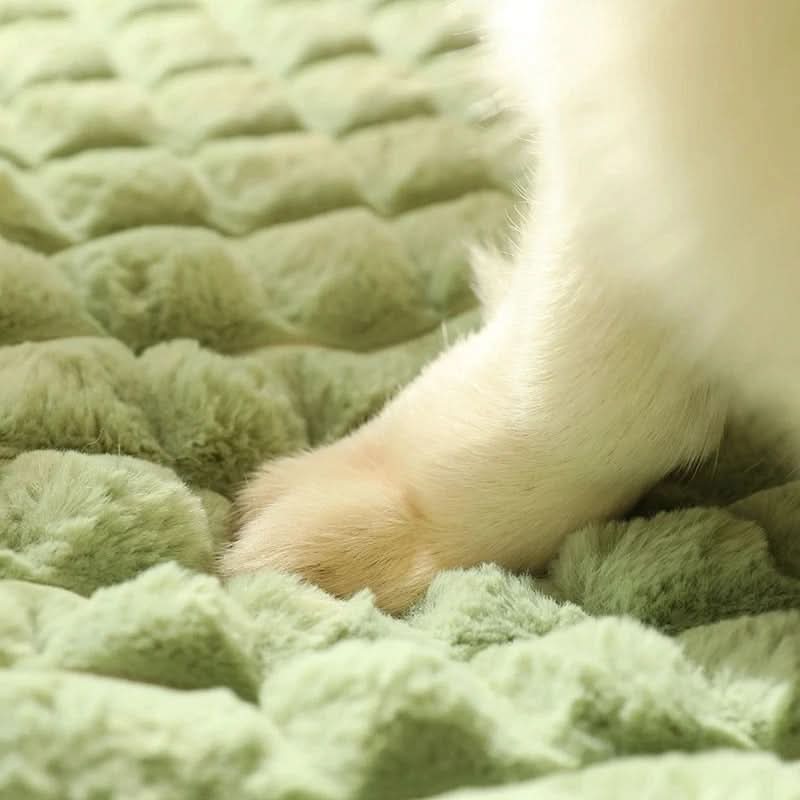 Plush Pet Bed with Easy-Clean Fabric