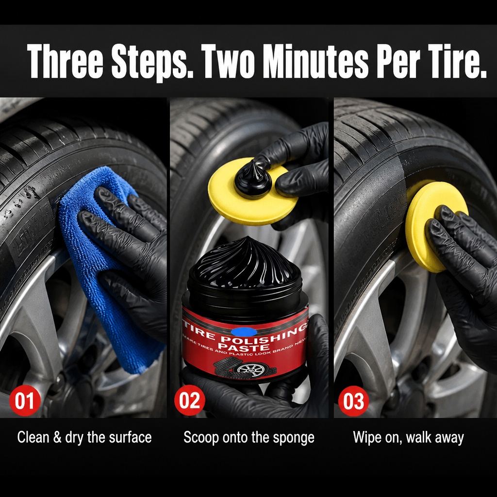 ObsediaBlack™ — Restore Dull Tires to Rich, Freshly-Detailed Black in Minutes