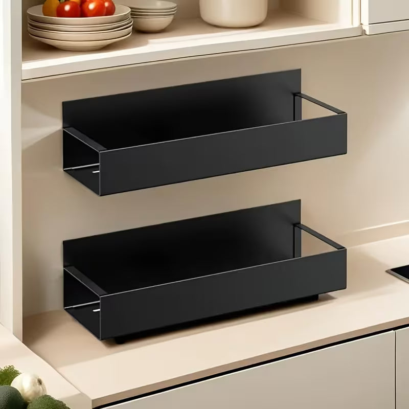 Magnetic Mount | Side Shelf Drill-Free Setup | Compact Storage Solution | MagniShelf