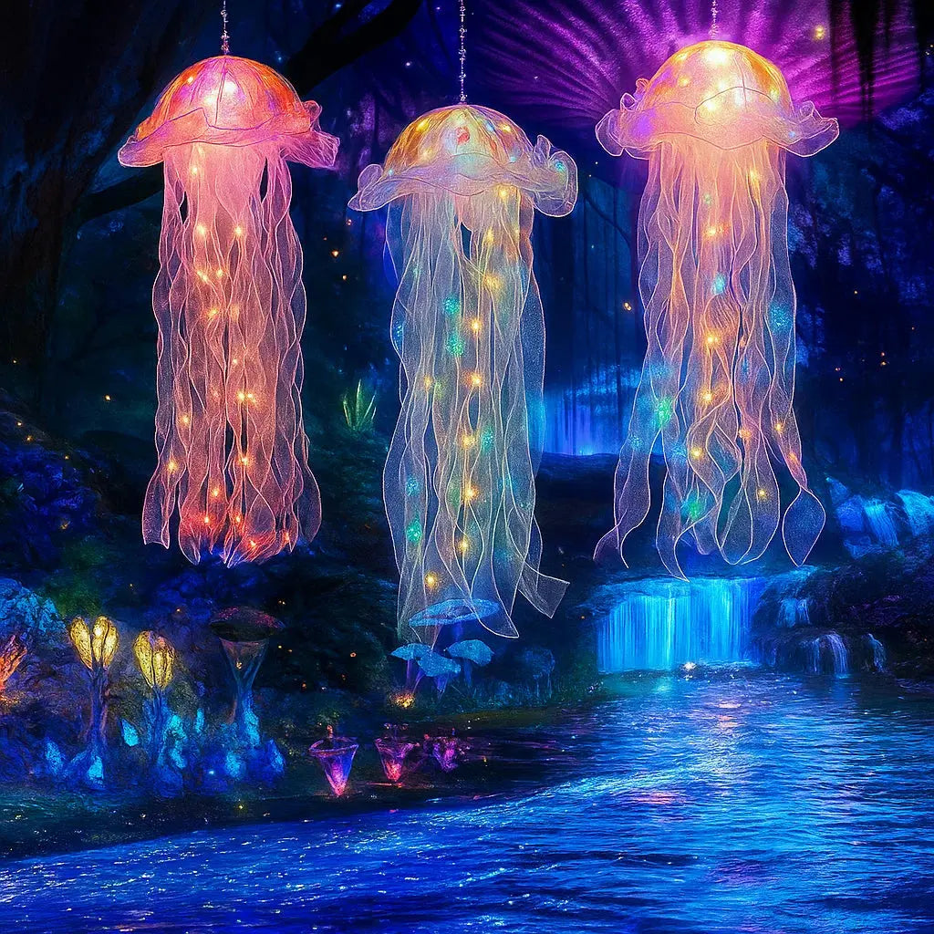 Luminescent Jellyfish Accent Lamp for Mood Lighting