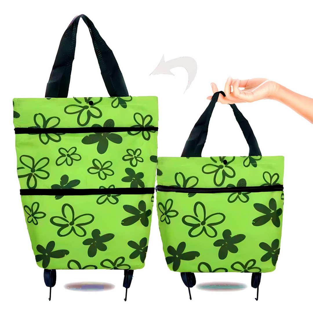 Shopping Cart | Foldable Rolling Bag | Lightweight Carrier | Icone