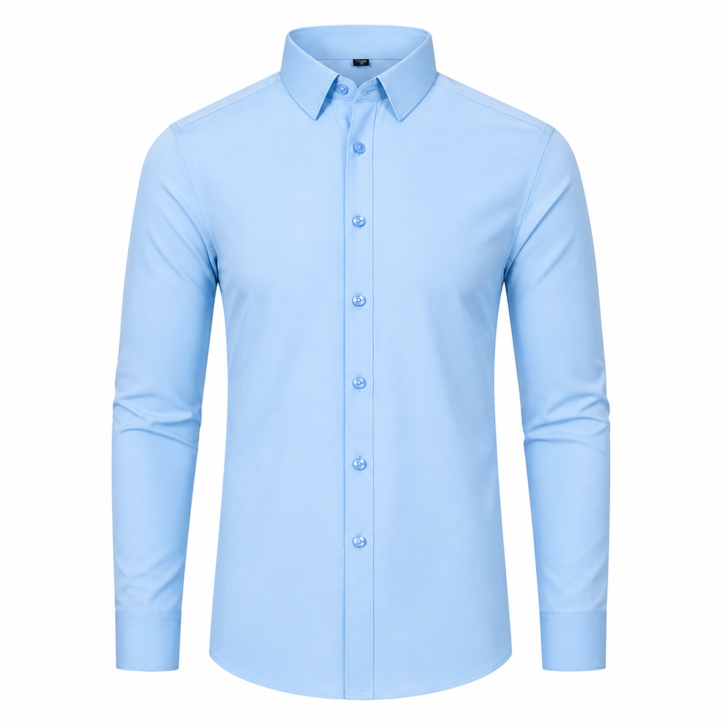 RevoStretch™ – Smooth Stretch Button-Down Shirt with Wrinkle-Resistant Silky Sheen