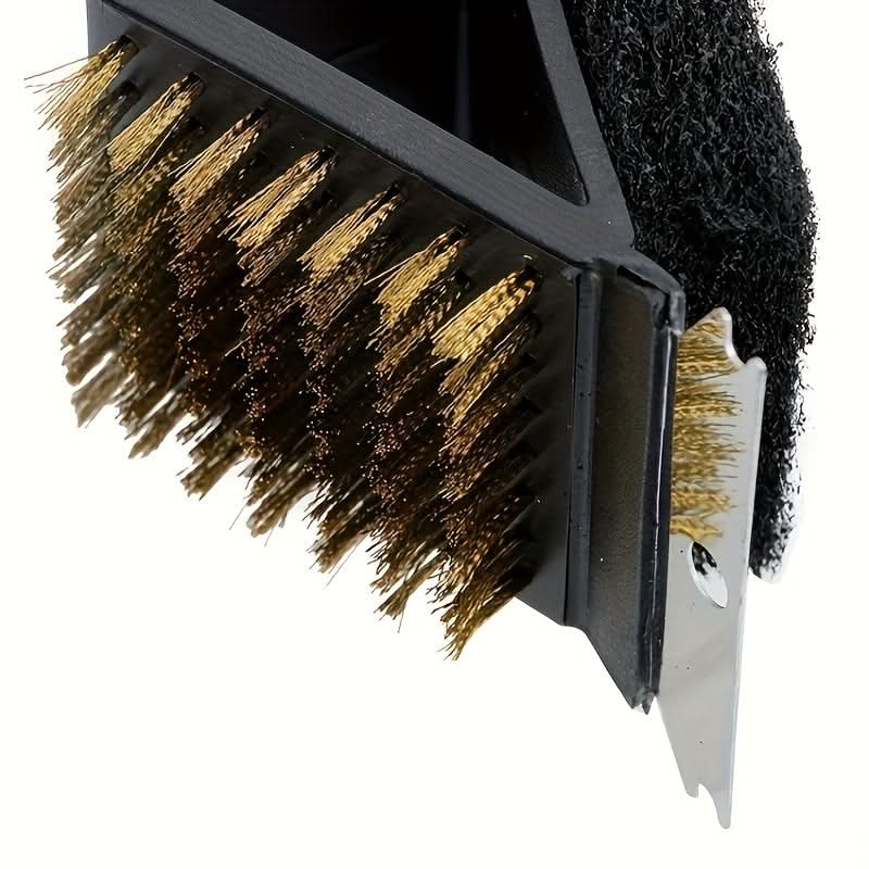 3-in-1 BBQ Cleaning Brush with Copper Wire