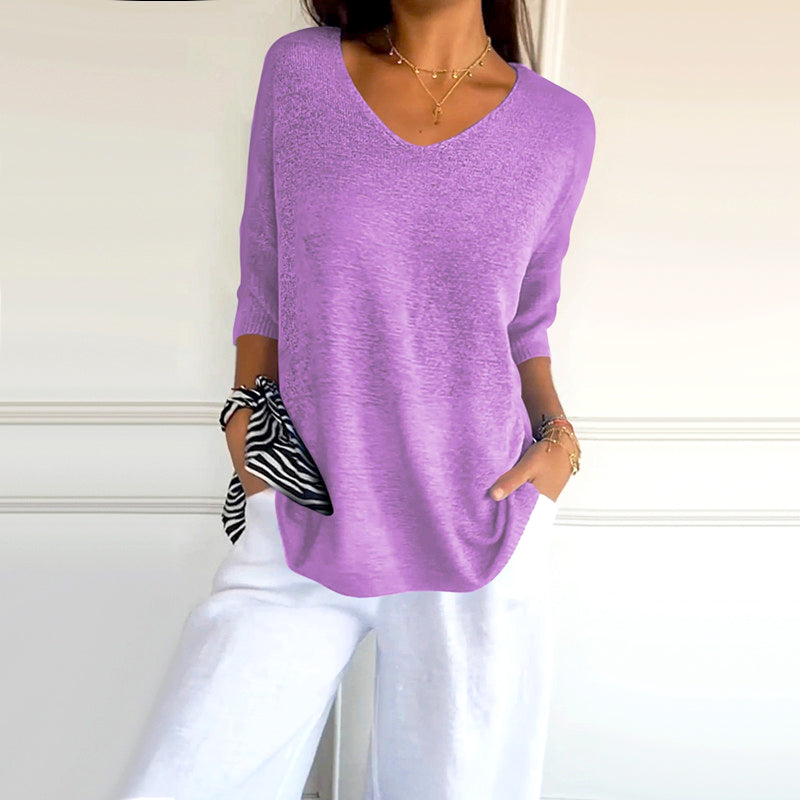VelloraFlex™ V-Neck Shirt — Experience Effortless Comfort and Confident Style That Moves With You All Day