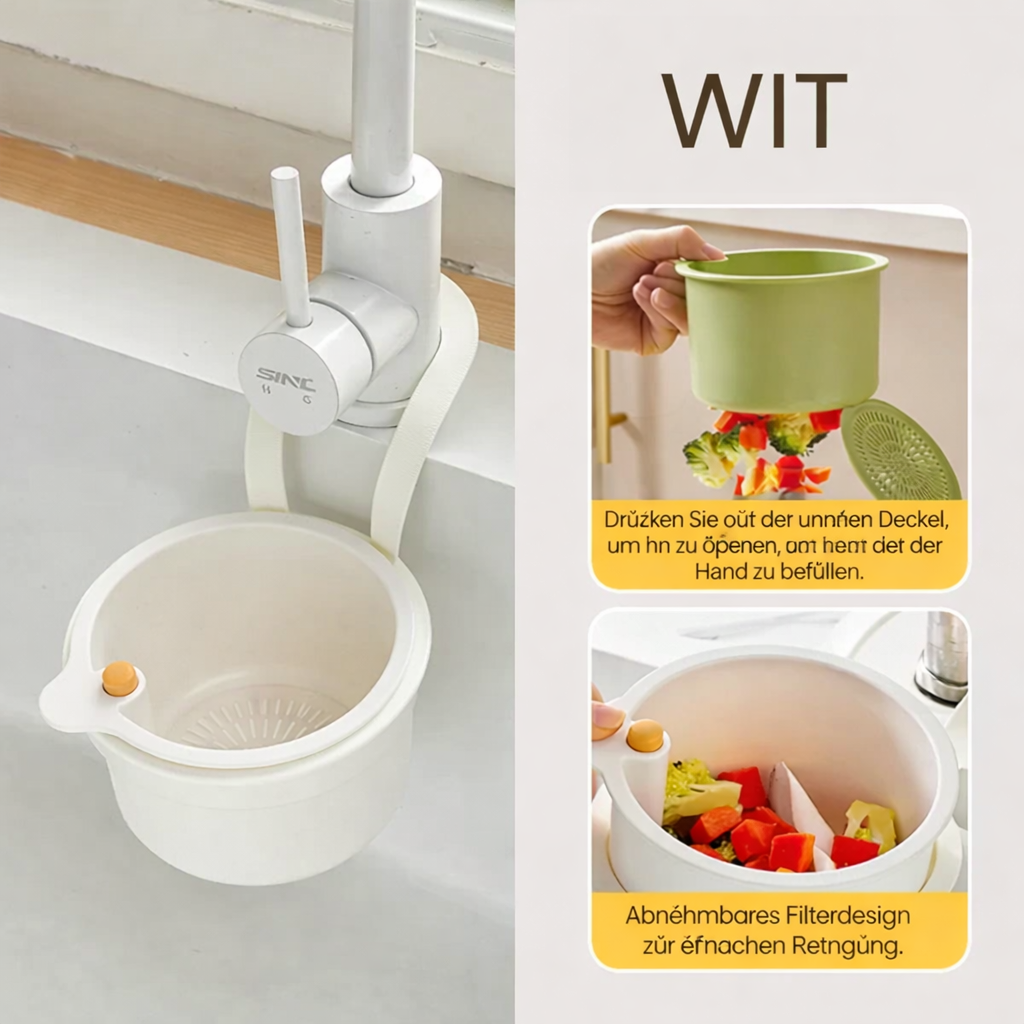 Sink Drying Basket | Storage Drain | Odorless & Fresh | FlowEase