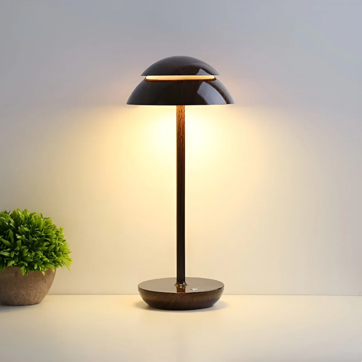 Wireless Dimmable LED Battery Table Lamp LuxeGlow - Contemporary Touch Control | Living Room | Reading Lamp | Bedside Lamp